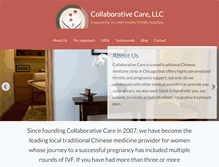 Tablet Screenshot of collaborativecarechicago.com
